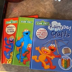 Sesame Street kids craft books set, including 3 books